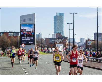 Manchester Half route